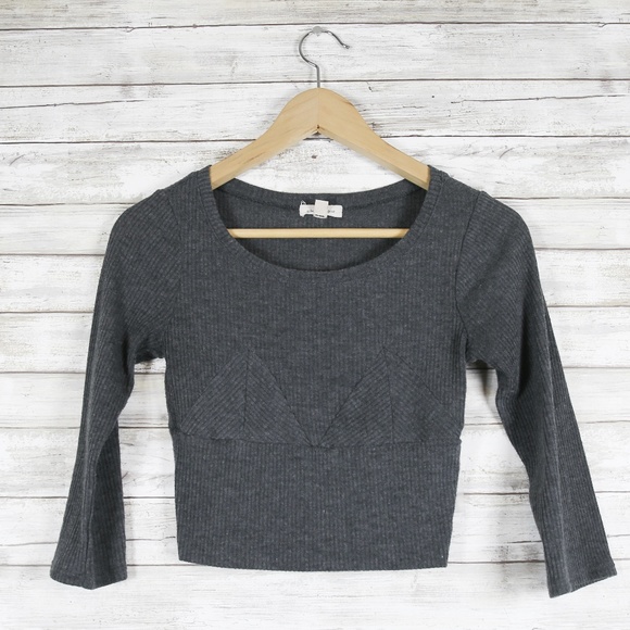 Silence + Noise ¾ Long Sleeve Crop Top - Picture 4 of 5